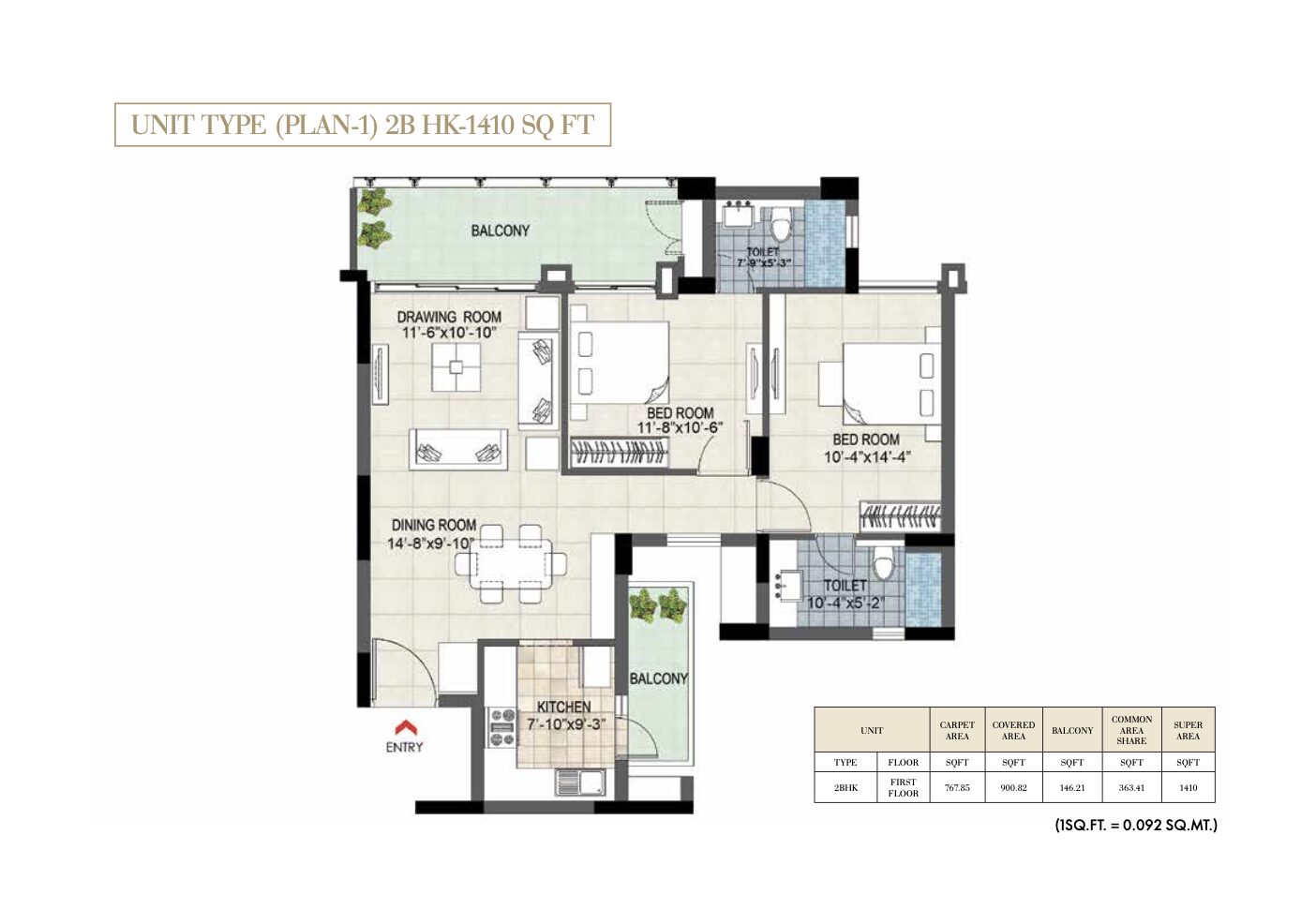 BPTP Terra Floor Plan